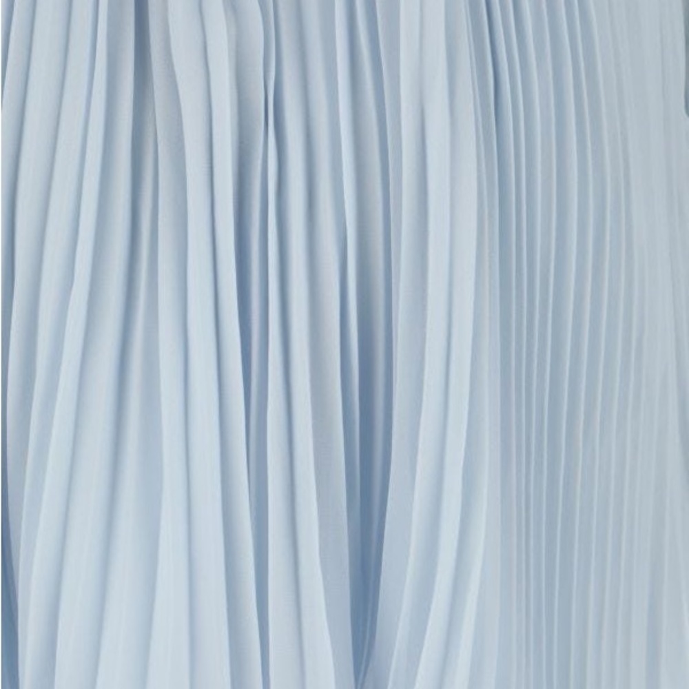 Self Portrait Chiffon Light Blue Women's Dress - Picture 6 of 6